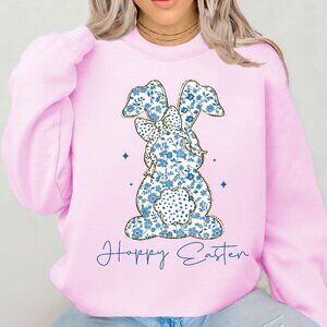 Easter Bunny Sweatshirt, Happy Easter Bunny Shirt, Gildan Sweatshirt